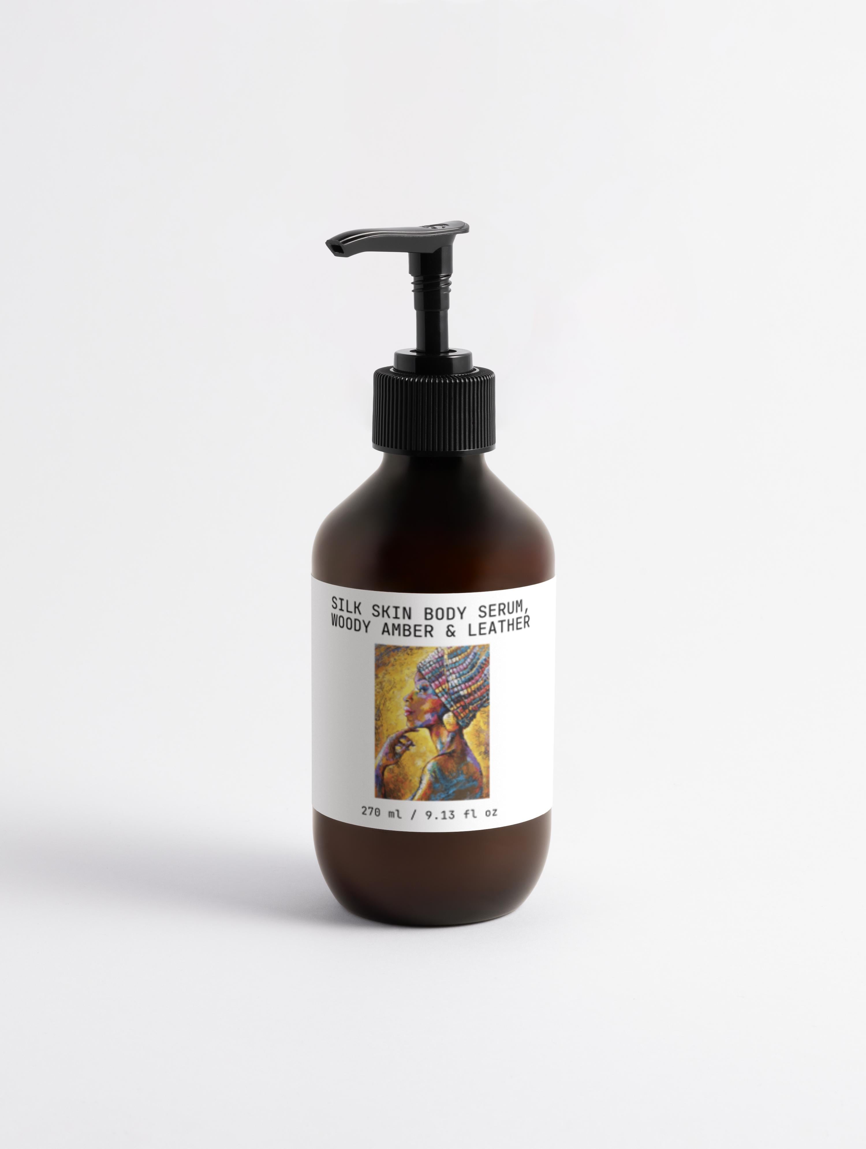 Silk Skin Body Serum, Woody Amber & Leather